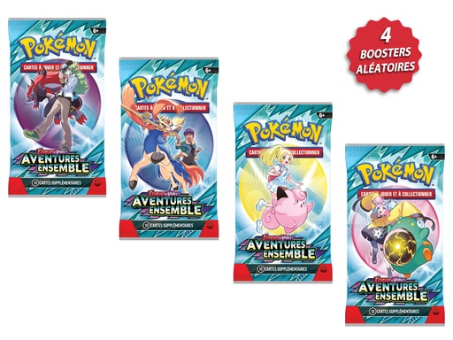 [W7984X4] Pokémon - 4 Boosters Aventures Ensembles EV09