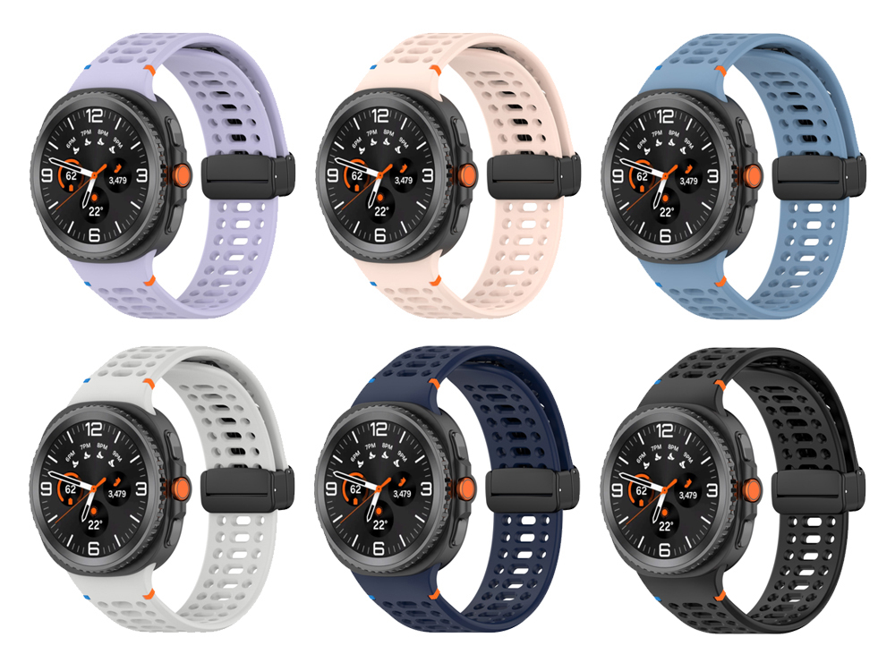 Pack 6 bracelets en TPU pour Samsung Galaxy Watch 8 / 8 Classic