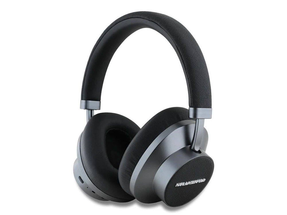 Casque Bluetooth 5.3 ANC Karl Lagerfeld Saffiano - Noir