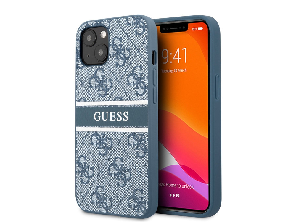Coque Guess PU 4G Stripe pour iPhone 13 Mini