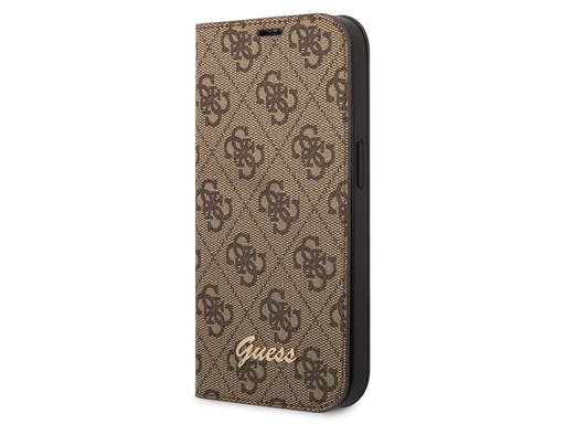 [H3229] Etui Folio Guess 4G pour iPhone 14 Pro (Marron)
