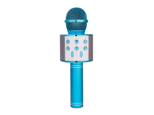 [TK061] Micro karaoké Bluetooth avec fonction enregistrement et carte micro-SD (Bleu)