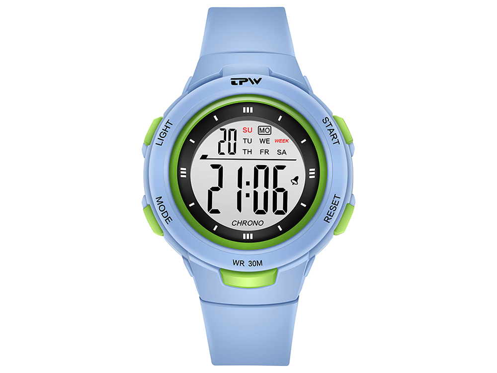 Montre enfant étanche affichage digital - Modèle Exia - Blanche