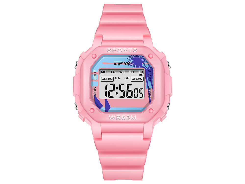 Montre enfant étanche affichage digital - Modèle Timex - Blanche