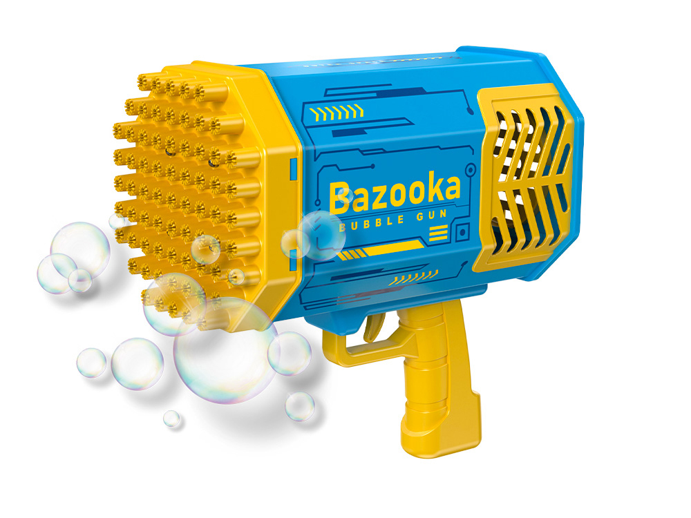 Bazooka à bulles LED 69 trous - Modèle Bubble Gun