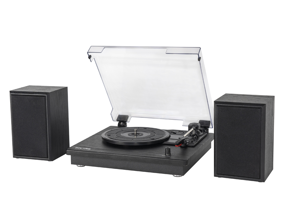 Platine vinyle Bolaris Bluetooth 10 W avec enceintes déportées - Modèle Phoenix