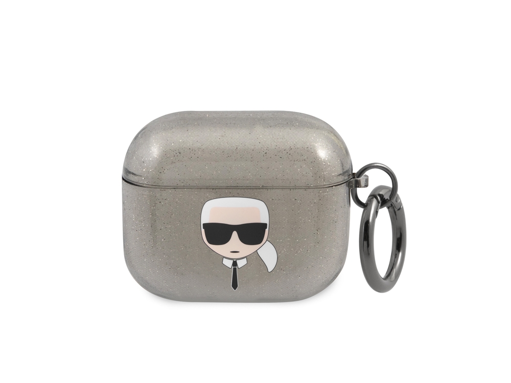 Protection Karl Lagerfeld Glitter à paillettes pour Airpods 3
