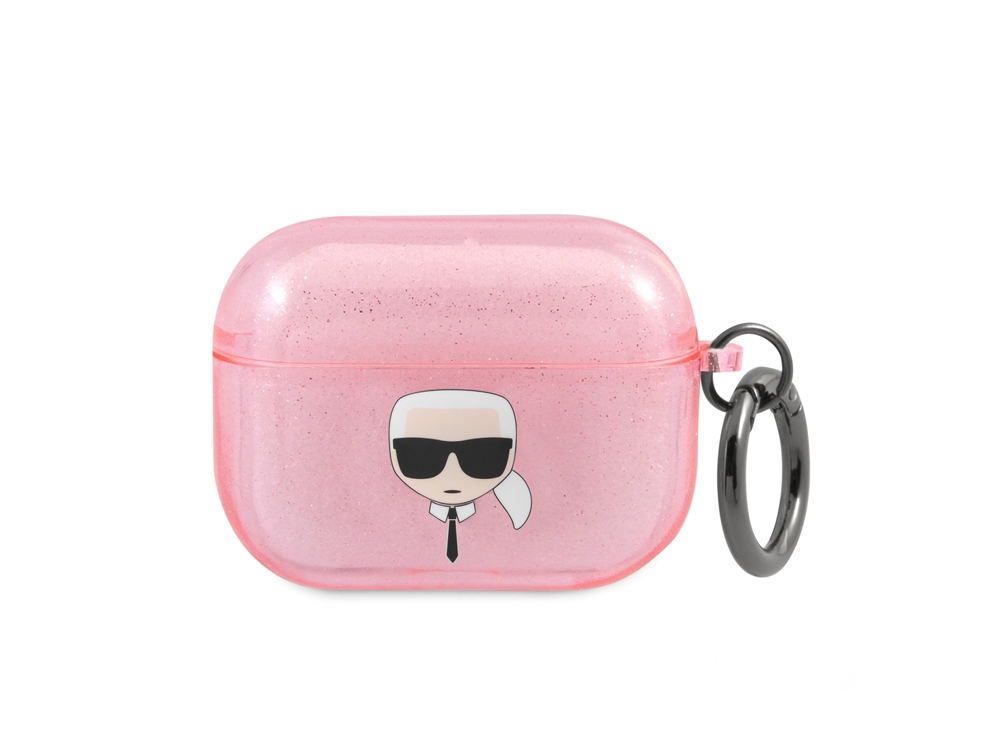 Protection Karl Lagerfeld Glitter à paillettes pour Airpods Pro