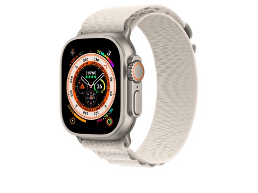 [TTE925] Bracelet en textile pour Apple Watch Ultra 49mm (Beige)