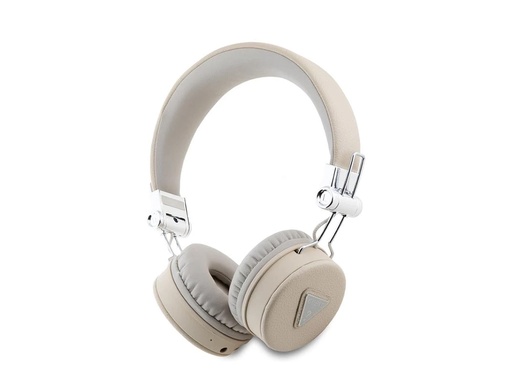 [BR8955] Casque Bluetooth 5.3 ENC Guess Triangle (Beige)