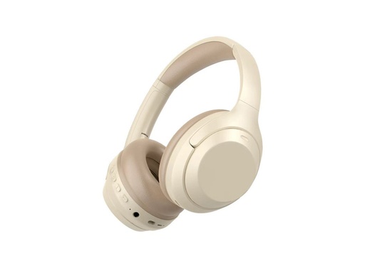 [Y164] Casque Stéréo Bluetooth 5.1 Bolaris - Modèle Kansas (Beige)