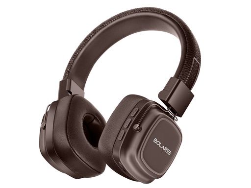 [Y125] Casque stéréo Bluetooth 5.3 Bolaris - Modèle Portland (Marron)