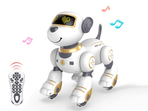 [TK141] Chien télécommandé animé avec effet sonores et lumineux - Modèle Marcus (Bleu)