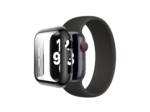 [TTE776] Coque de protection intégrale avec verre trempé pour Apple Watch 38mm (Noir)