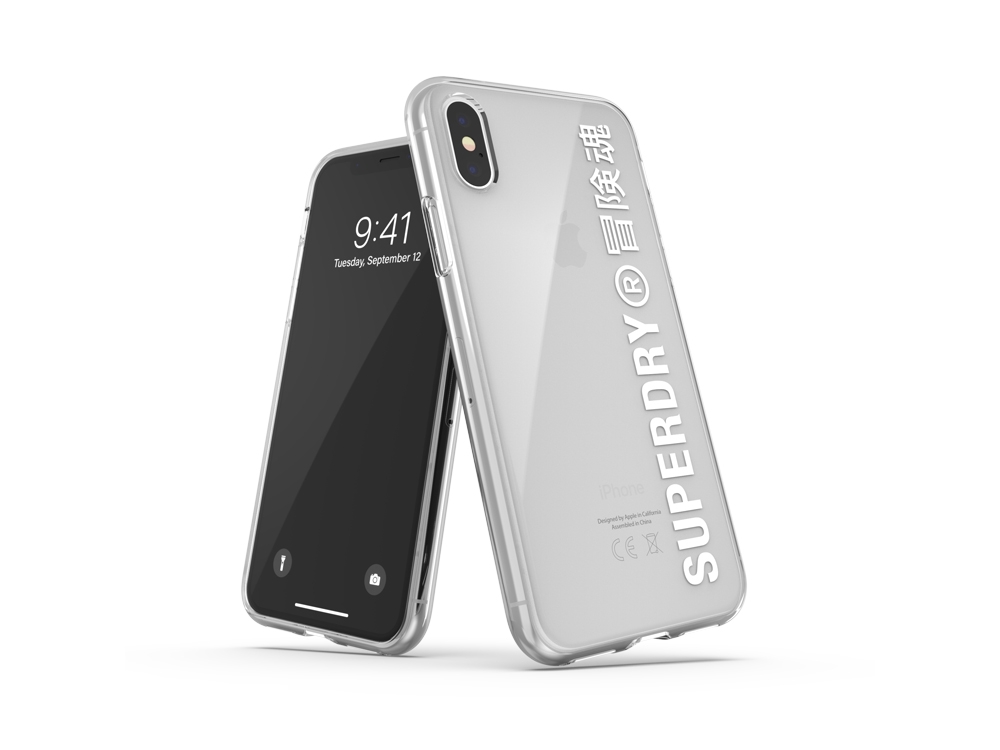 Coque Superdry Snap Case Clear pour iPhone X et iPhone XS