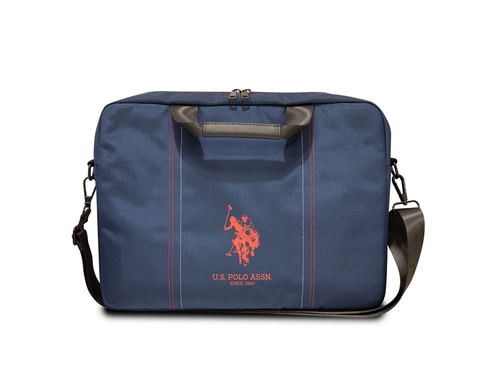 Sac d'ordinateur 15'' U.S Polo ASSN. - Modèle Double Horse - Marine