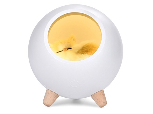 [TK036] Lampe veilleuse - Modèle Sleepy Cat (Blanc)