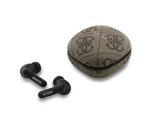 [BR7270] Écouteurs Bluetooth 5.4 ENC Guess 4G Script (Marron)