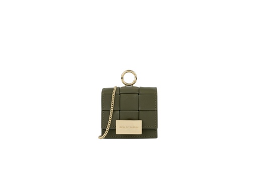 [ID9170] Mini sac IDEAL OF SWEDEN pour AirPods - Modèle Braided (Khaki)