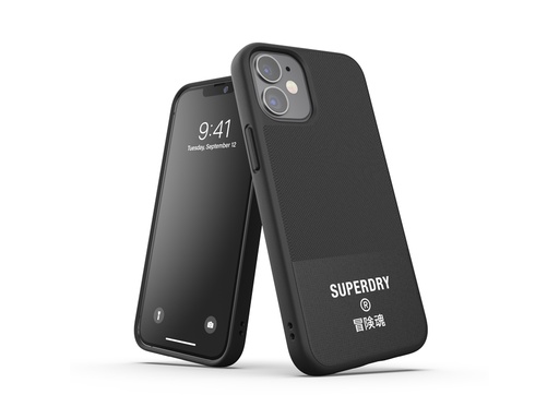 [SX5908] Coque Superdry Canvas pour iPhone 12 Mini (Noir)