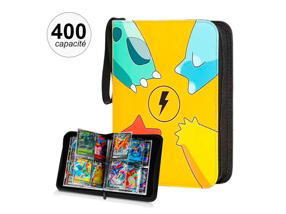 Portfolio classeur pour cartes Pokémon - 400 emplacements