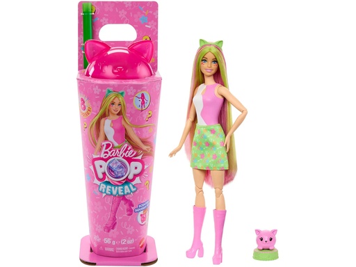 [LJ3911] Barbie - Pop Reveal - Série Shakes (Poupée avec chaton rose)