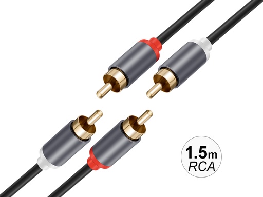 [Y096] Câble audio RCA Bolaris (1,5 m)