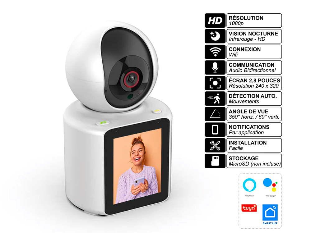 Caméra 360 Wifi HD 1080p
