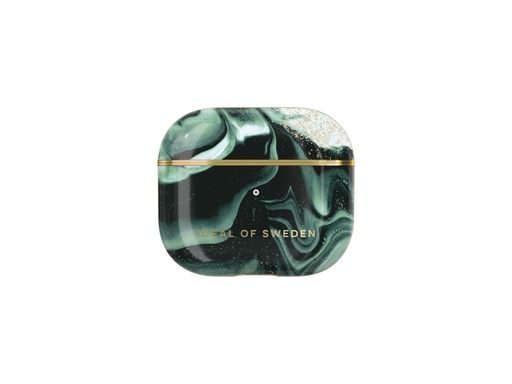 [ID2225] Coque IDEAL OF SWEDEN pour AirPods 3 (Golden Olive Marble)