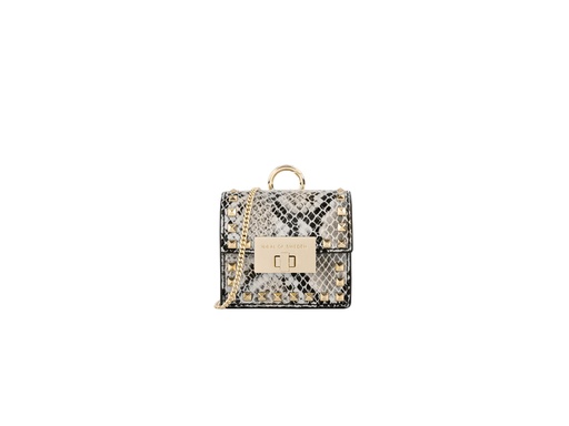 [ID5116] Mini sac IDEAL OF SWEDEN pour AirPods - Modèle Zoe (Beatstuds Shimmery Snake)