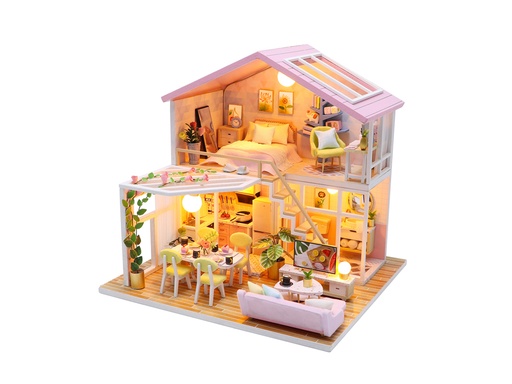 [TK461] Maquette à assembler DIY (Pink House)