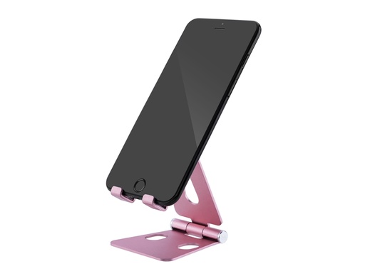 [TTE568] Support de table pliable pour smartphones et tablettes - Rose