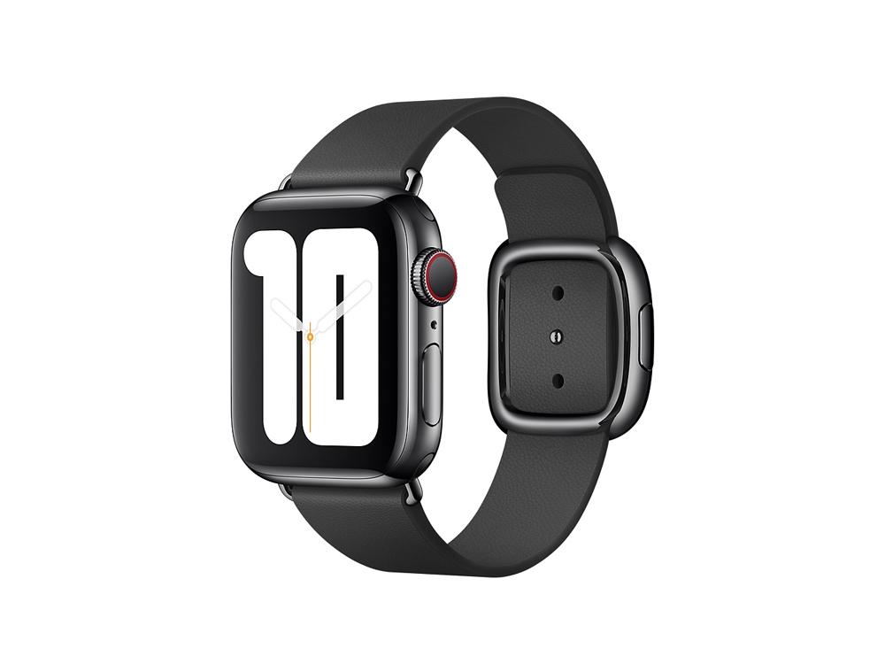 Bracelet en cuir véritable pour Apple Watch 38mm - Noir