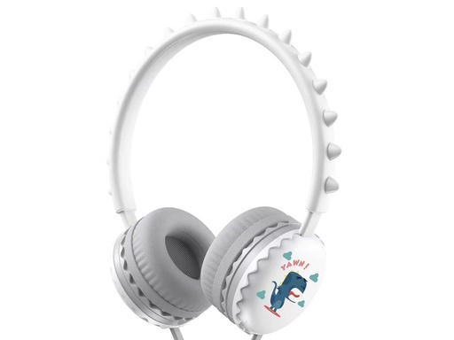 [TCP153] Casque audio filaire 3.5mm - Dino Edition - Blanc