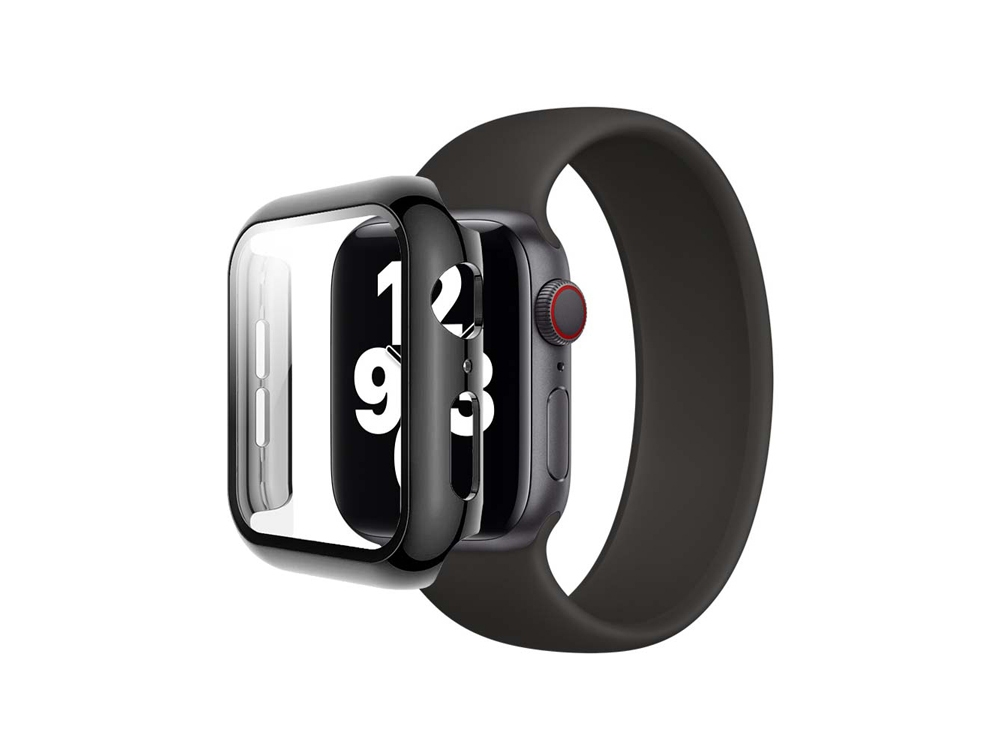 Coque en Polycarbonate avec Verre Trempé pour Apple Watch 45 mm - Protection Maximale (Lot de 3 Pièces)