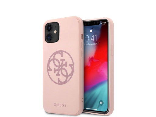 [H3823] Coque Guess 4G Tone pour iPhone 12 Mini - Rose