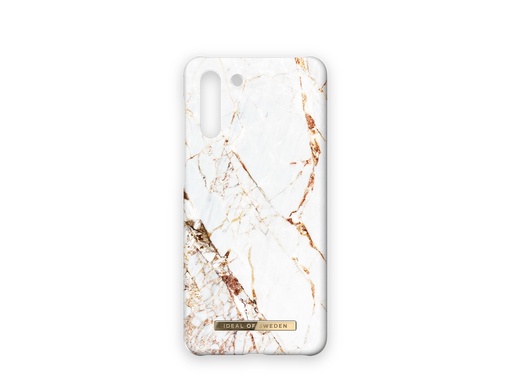 [ID2442] Coque Ideal of Sweden Fashion Carrara Gold pour Samsung Galaxy S21+ - Or/Blanche