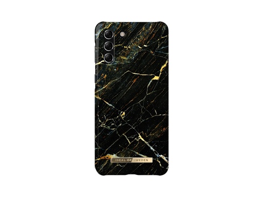 [ID2473] Coque Ideal of Sweden Fashion Port Laurent Marble pour Samsung Galaxy S21+ - Or/Noire intense