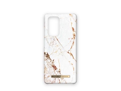 [ID2503] Coque Ideal of Sweden Fashion Carrara Gold pour Samsung Galaxy S21 Ultra - Or/Blanche