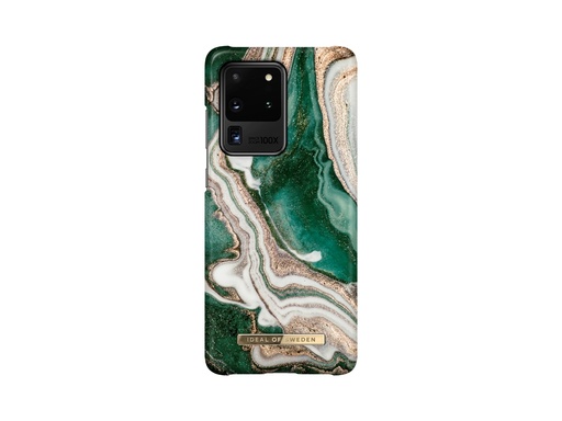 [ID9792] Coque Ideal of Sweden Fashion Golden Jade Marble pour Samsung Galaxy S20 Ultra - Or/Emeraude