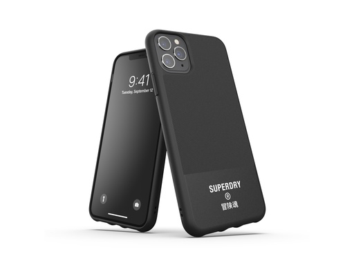 [SX9792] Coque Superdry Canvas pour iPhone 11 Pro Max - Noire