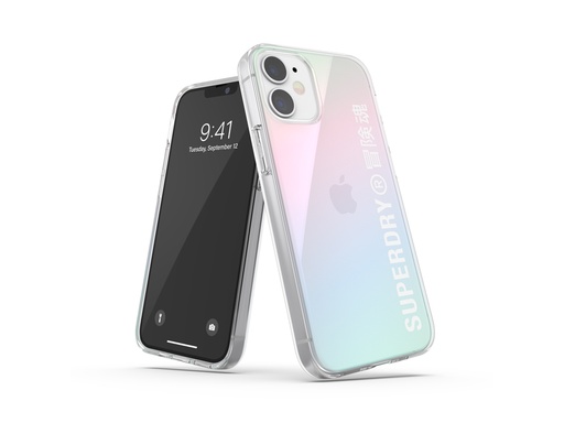 [SX6028] Coque Superdry Snap Case Clear pour iPhone 12 Mini - Rainbow