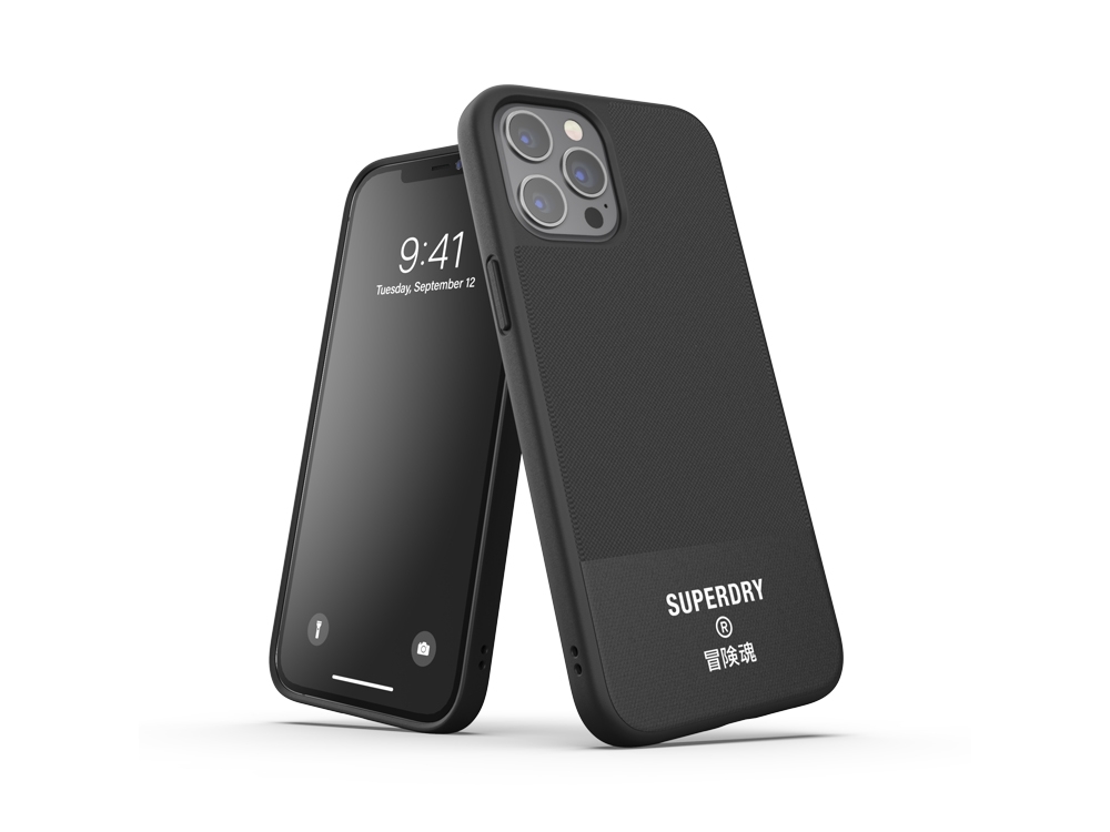Coque Superdry Canvas pour iPhone 12 Pro Max - Noire