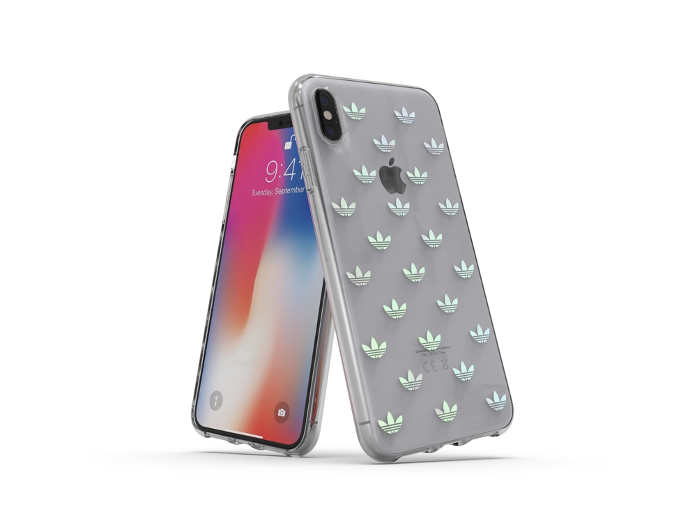 Coque Adidas Originals Trefoil Clear pour iPhone XS Max - Transparente