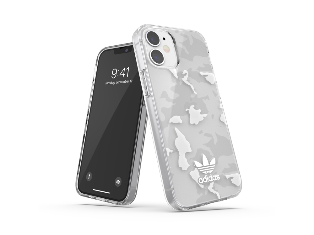 Coque Adidas Originals Camo Trefoil pour iPhone 12 Mini - Blanche
