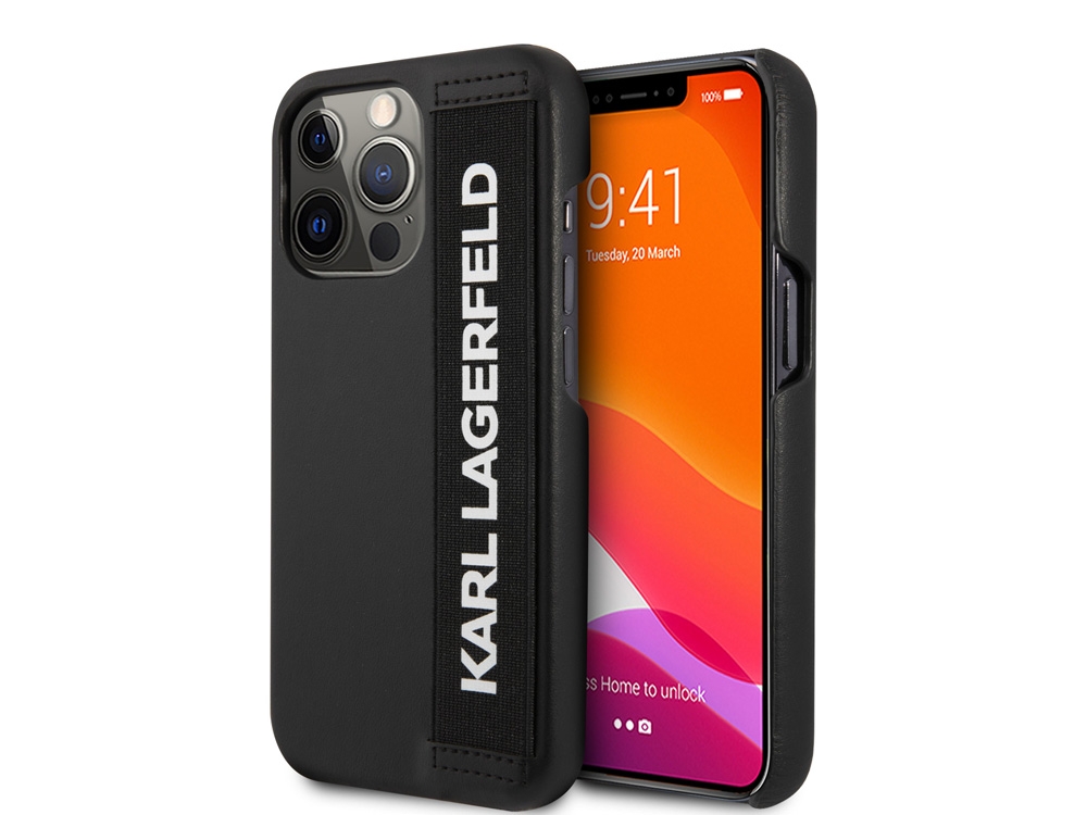 Coque Karl Lagerfeld Elastic Strap pour iPhone 13 Pro - Noire