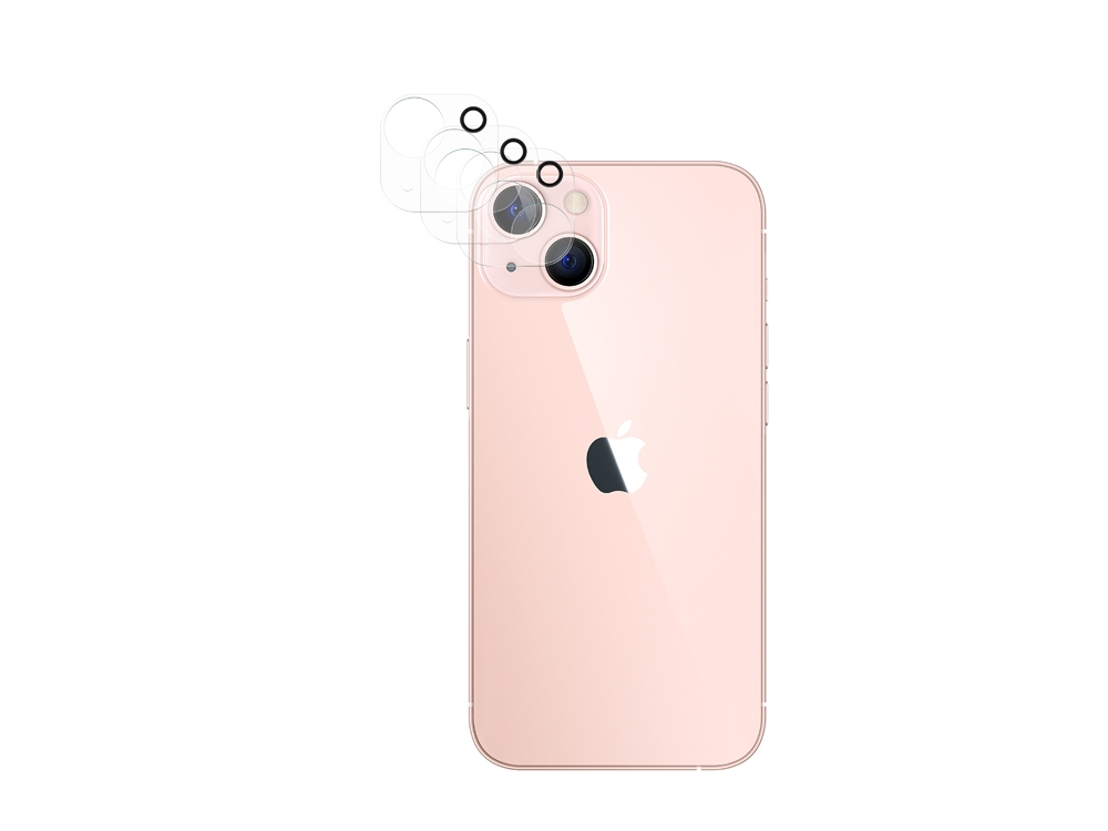 Lot de 3 Protections en verre trempé pour objectif iPhone 13 Mini