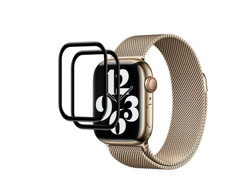 [TTE832] Lot de 2 protections en verre trempé incurvé pour Apple Watch 41mm