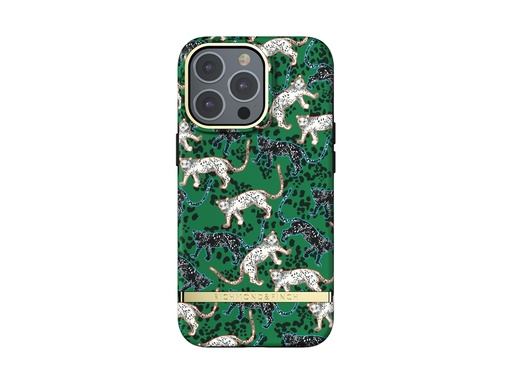 [SX3841] Coque Richmond&Finch Green Leopard pour iPhone 13 Pro