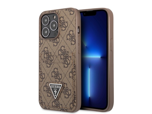 [H5836] Coque Guess PU 4G Porte-cartes pour iPhone 14 Pro Max - Marron